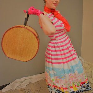 Unique Vintage 1950s Shelly Swing Dress